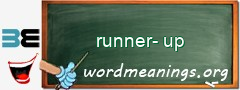 WordMeaning blackboard for runner-up